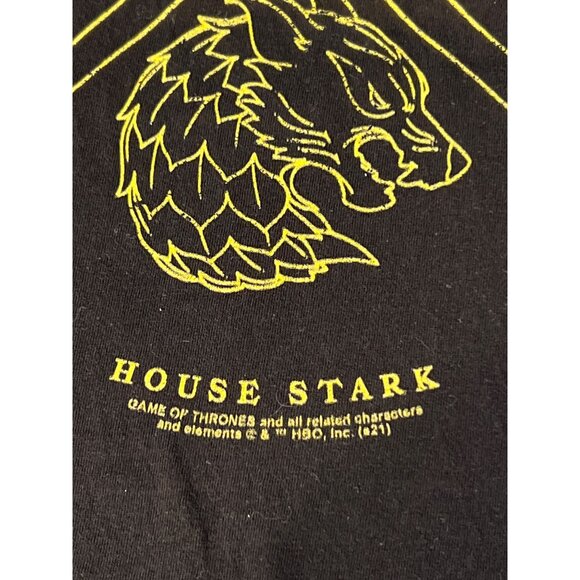Game Of Thrones Black T-Shirt Shirt 4 House Crest Port & Co Front Graphic Sz 2XL - Picture 3 of 5